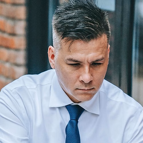 Man Concentrating